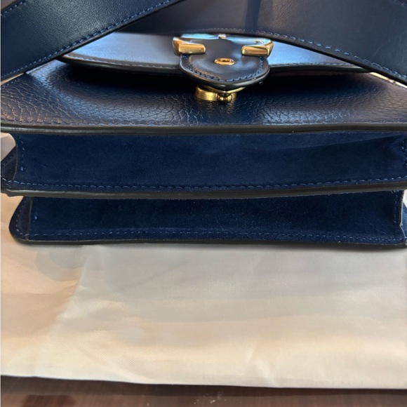 Coach New Beat Saddle Bag Deep Blue - Picture 8 of 10